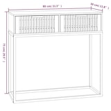 thumbnail of vidaXL Konsolentisch Schwarz 80x30x75 cm Holzwerkstoff und Eisen