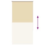 thumbnail of vidaXL Verdunkelungsrollo Beige 80x130cm Stoffbreite 75,7 cm Polyester