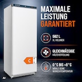 thumbnail of GastroHero Lagerkühlschrank ECO 600 562 Liter Weiß Umluftkühlung 0 bis +8 °C automatische Abtauung Gewerbe Kühlschrank