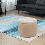 thumbnail of SVITA AMBER Aufbewahrungsbox mit Deckel Hocker mit Stauraum Sitzhocker Samt Beige