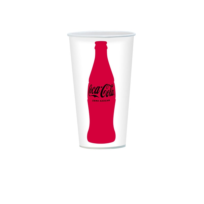 Vaso Carton Bebidas Frias 1025 ml Coca Cola (1.000 UD./C)