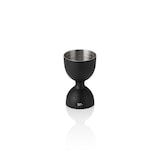 thumbnail of 6x Jigger Rim Bell Nocturn 3/6 cl, Ø 5 cm, Höhe 8 cm, schwarz matt, Chromnickelstahl 18/10