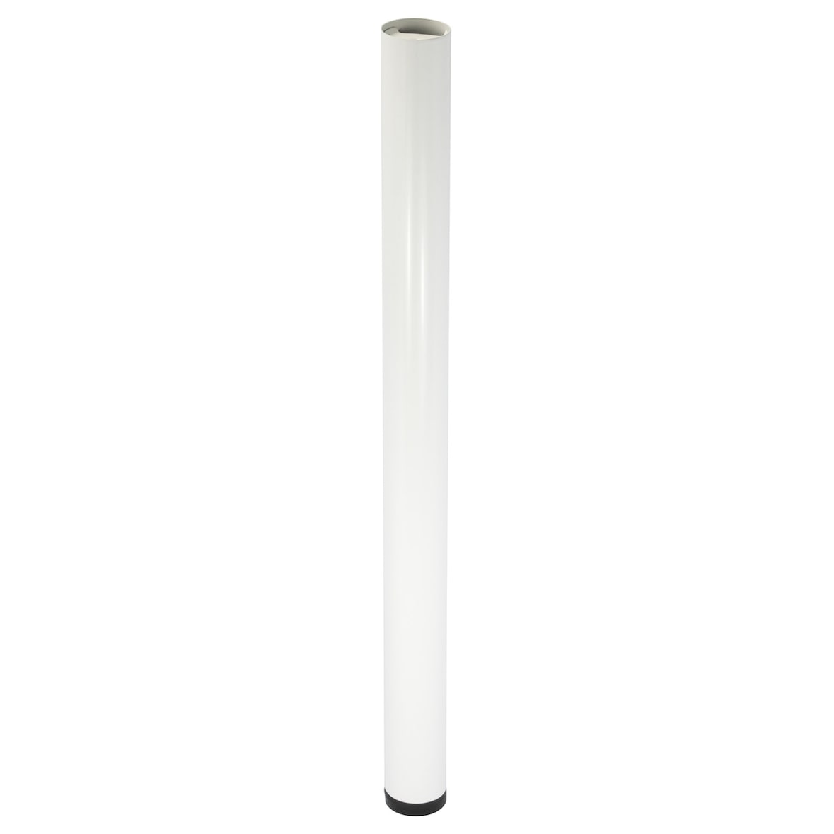 WAGNER Möbelbein/Systemrohr TENO - Ø 60 x 800 mm, individuell kombinierbar, Stahl, weiß, Tragkraft 50 kg - 12361201
