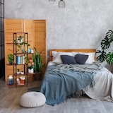 thumbnail of Relaxdays Pflanzenregal, Blumentreppe 6 Ablagen, HBT: 150x78x24 cm, Stahl & MDF, Blumenregal innen, schwarz/dunkelbraun