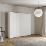 thumbnail of Cama 140 Kentaro Fresno Blanco con columna izquierda-derecha