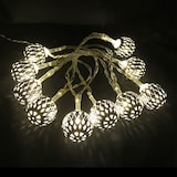 thumbnail of LEX LED Batterie-Lichterkette Silber-Ball 10er  ca. 1,2m warmweiss