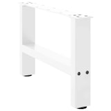 thumbnail of vidaXL Couchtischbeine Weiß 2 Stk. 50x(30-31) cm Stahl