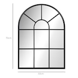 thumbnail of Espejo decorativo de pared 50x70 cm espejo de ventana de metal para salón dormitorio entrada estilo moderno negro