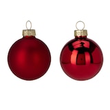 thumbnail of WellHome - Set van 16 rode kerstballen Ø5cm - glanzend en mat