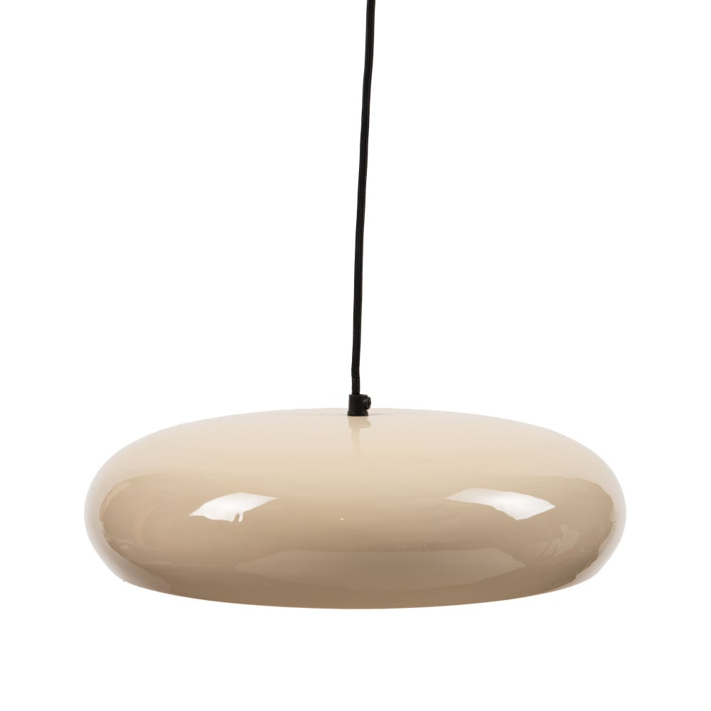 Suspension Retro crème en métal -  Crème / Ivoire Rond Fer Forgé Amadeus 38.00x38.00 cm