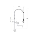 thumbnail of Grifo Cocina Industrial para Hosteleria con piña rociadora - ZN-1BP