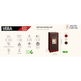 thumbnail of TJ - Estufa de Pellets Modelo Vera de 15 kW - Color Blanco