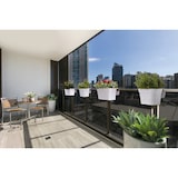 thumbnail of Nicoli Arké Balcony jardinera para balcones, jardinera de resina para balcones cm 40x23x18h, jardinera independiente para antepecho - Gris tórtola