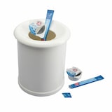 thumbnail of Westmark Tischabfall-/Kosmetikeimer, Füllvolumen: 1 Liter, Porzellan-Optik, Abnehmbarer Deckel, Kunststoff, Weiß, 21202270