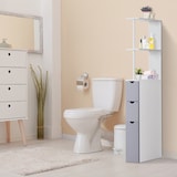 thumbnail of HOMCOM Mobile Bagno a Colonna con Ripiani Cassetti Armadietto Legno