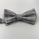 thumbnail of Fliege kariert Fb. schwarz/grau : blau / grau kariert : 100% Polyester 210 g/m² Fliegen