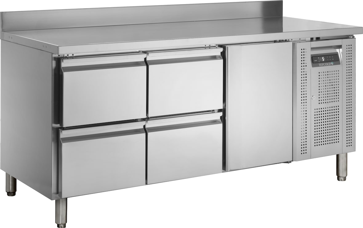 TEFCOLD Thekenkühlschrank GN1/1 CK7340 417l SS 304