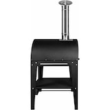 thumbnail of MF - Horno de leña exterior para pizzas y pan modelo Chef Junior negro con mesa para uso en jardín