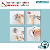 thumbnail of WENKO Vacuum-Loc® WC-Set Mod. Quadro 2-teilig Edelstahl