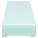 thumbnail of Helloshop26 - Meuble télé buffet tv télévision design pratique support pour moniteur 110 cm verre blanc 2502223