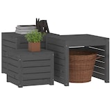 thumbnail of vidaXL 3-tlg. Gartenbox-Set Grau Massivholz Kiefer