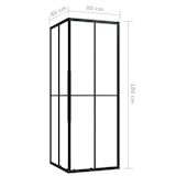 thumbnail of Helloshop26 - Cabine de douche salle de bain ESG 80 x 80 x 180 cm noir 02_0002043