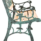 thumbnail of tectake Panchina da giardino Kathi, in legno e ghisa 2 posti 124 x 60 x 83 cm - marrone - 401426