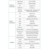 thumbnail of Pico Projecteur DLP 2Go+16Go Vidéoprojecteur Android 9 Wifi Bluetooth + SD 8Go YONIS