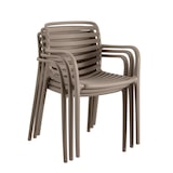 thumbnail of METRO PROFESSIONAL Cadeira de exterior empilhável Elaria, com braços, plástico, juta