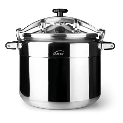 Lacor - Olla a presión pro-classic, Aluminio, 36 cm,  2 válvulas de presión/contrapeso