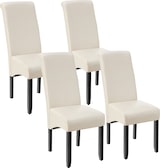 thumbnail of tectake Silla de comedor ergonómica - Juego de 4 crema