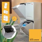 thumbnail of ArtPlast - Recycling-Abfalleimer 20L aus Polypropylen 34x29x47 cm in Farbe Weiß - ECO-LOGICO-Kollektion