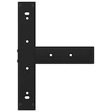 thumbnail of Helloshop26 - Set aus 2 T-förmigen Couchtischbeinen mit verstellbaren Nivellierfüßen 50 x 25 x 43 cm schwarzer Stahl 02_0057298