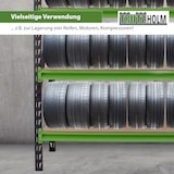 thumbnail of Industrieregal Milo 200x190x60 cm steckbar, erweiterbar 4 Ebenen 4 Tonnen Schwerlastregal Lagerregal