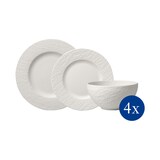 thumbnail of Villeroy & Boch Manufacture Rock Teller-Set 12-teilig weiß