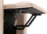 thumbnail of BERLINLODGE Massage-Fernsehsessel, HxBxT 138x86x168 cm, Sitzhöhe 49 cm, Liegefunktion Aufstehhilfe Massage Heizfunktion, Stoff 220g/m² Chenille, Creme