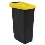 thumbnail of ROSSIGNOL Poubelle mobile 110L ouverture calibrée MOVATRI GREEN jaune