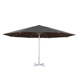 thumbnail of Sonnenschirm Meran II, Gastronomie Marktschirm, Ø 5m Polyester/Alu Mast weiß 28kg ~ anthrazit ohne Ständer
