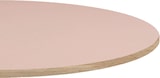 thumbnail of Restootab - Tischplatte Ø70 Dekor rosa bourbon Kanten in Holzoptik
