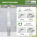thumbnail of TRUTZHOLM 1 x Alu Auffahrschiene 194 cm Traglast 200 kg Fahrradrampe E-Bike Auffahrrampe starr grau