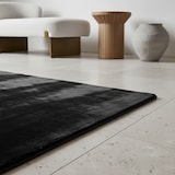 thumbnail of Teppich Flur Einfarbig Pflegeleicht Waschbar Strapazierfähig Wohnzimmer Schlafzimmer Schwarz 240x340 cm – ISAR von Kadima Design
