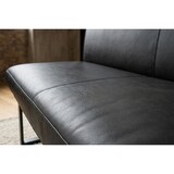 thumbnail of KAWOLA Esszimmerbank ELEEN Leder schwarz 143cm