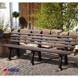 thumbnail of PROREGAL Gartenbank Antigua | 4-Sitzer | Braun | HxBxT 74x200x54cm | UV-beständiger Kunststoff | Parkbank Sitzbank Gartenbänke Balkon Terrasse