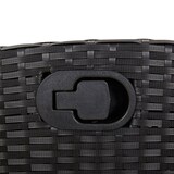 thumbnail of vidaXL 7-tlg. Garten-Essgruppe mit Kissen Schwarz Poly Rattan