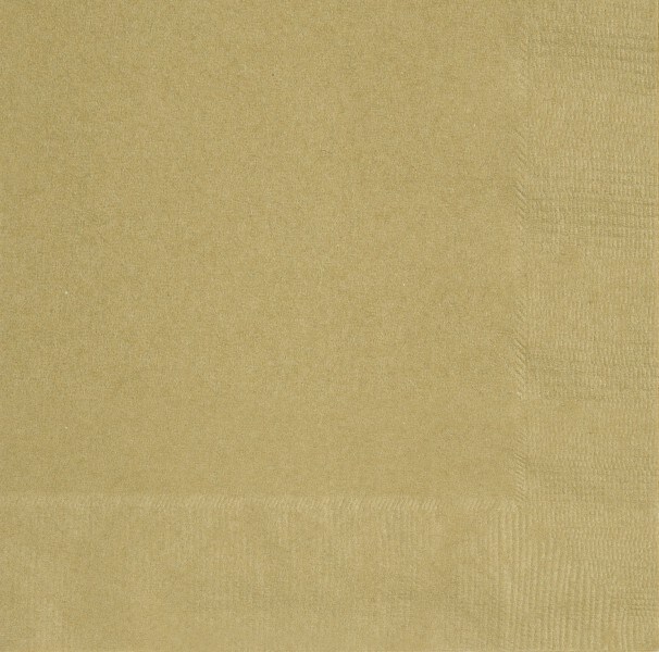 20 grosse Servietten gold 33 x 33 cm