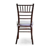 thumbnail of Sedia legno chiavari noce c/cuscino cm40x40h43/92