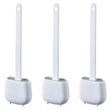 thumbnail of WE - Set van 3 toiletborstels van TPR en thermoplastisch rubber, wit