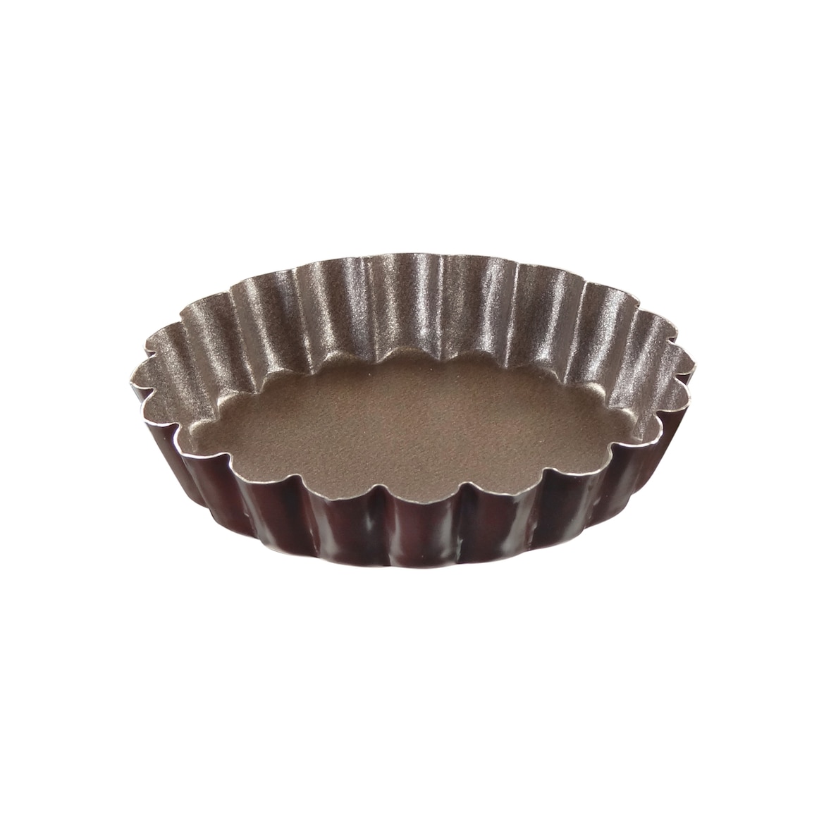 Gobel - Runde Dose mit 6 Törtchenformen, rund, geriffelt Ø 100 mm - antihaftbeschichtet - fester Boden - 270171