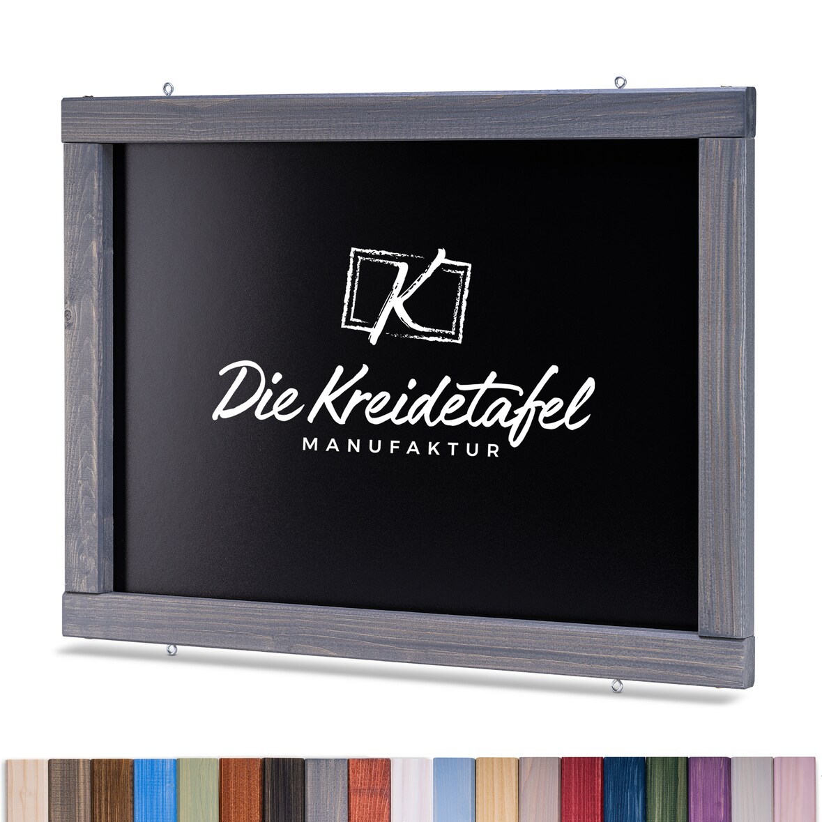 Kreidetafel mit Holzrahmen / Grau 100x50cm