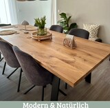 thumbnail of DELUKE® Massivholzplatte Eiche ERIK - 160x80cm | Tischplatte rechteckig Holzplatte Arbeitsplatte aus Massivholz